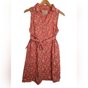 Old Ranch Cottage Core Farmhouse Floral Dress. Sleeveless Size Medium